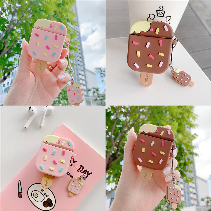 Apple-compatible Bluetooth wireless earphone cover with anti-drop soft plastic shell in Type 0 design