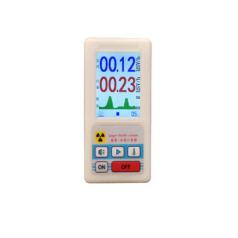 Nuclear radiation detector Geiger counter ionizing radiation tester device with digital display