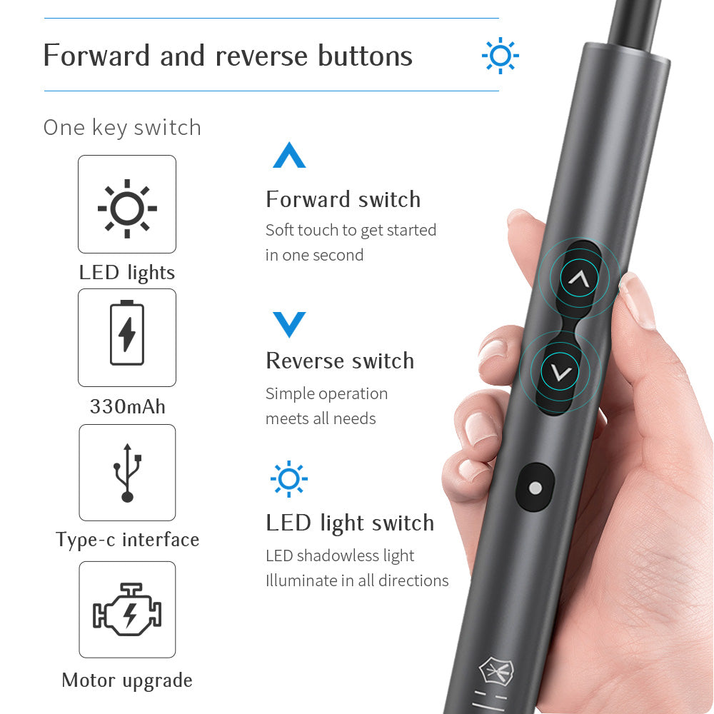 Rechargeable mini precision electric screwdriver set for household repairs, compact design with screwdriver bits