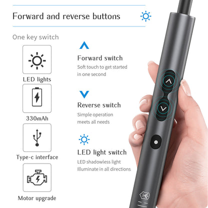 Rechargeable mini precision electric screwdriver set for household repairs, compact design with screwdriver bits