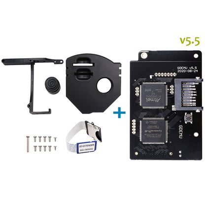 Black Gold SD card installation kit extension adapter, board-mounted view