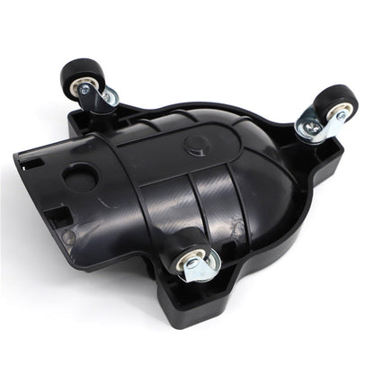 Multi-function pulley knee pads with universal wheels and protective cushioning for kneeling support