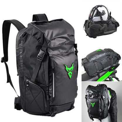 Multifunctional motorcycle travel backpack shoulder helmet bag with spacious storage and adjustable straps
