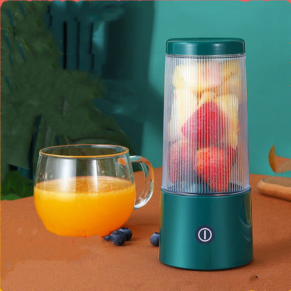 Rechargeable portable juicer cup, small fruit juice machine with compact design