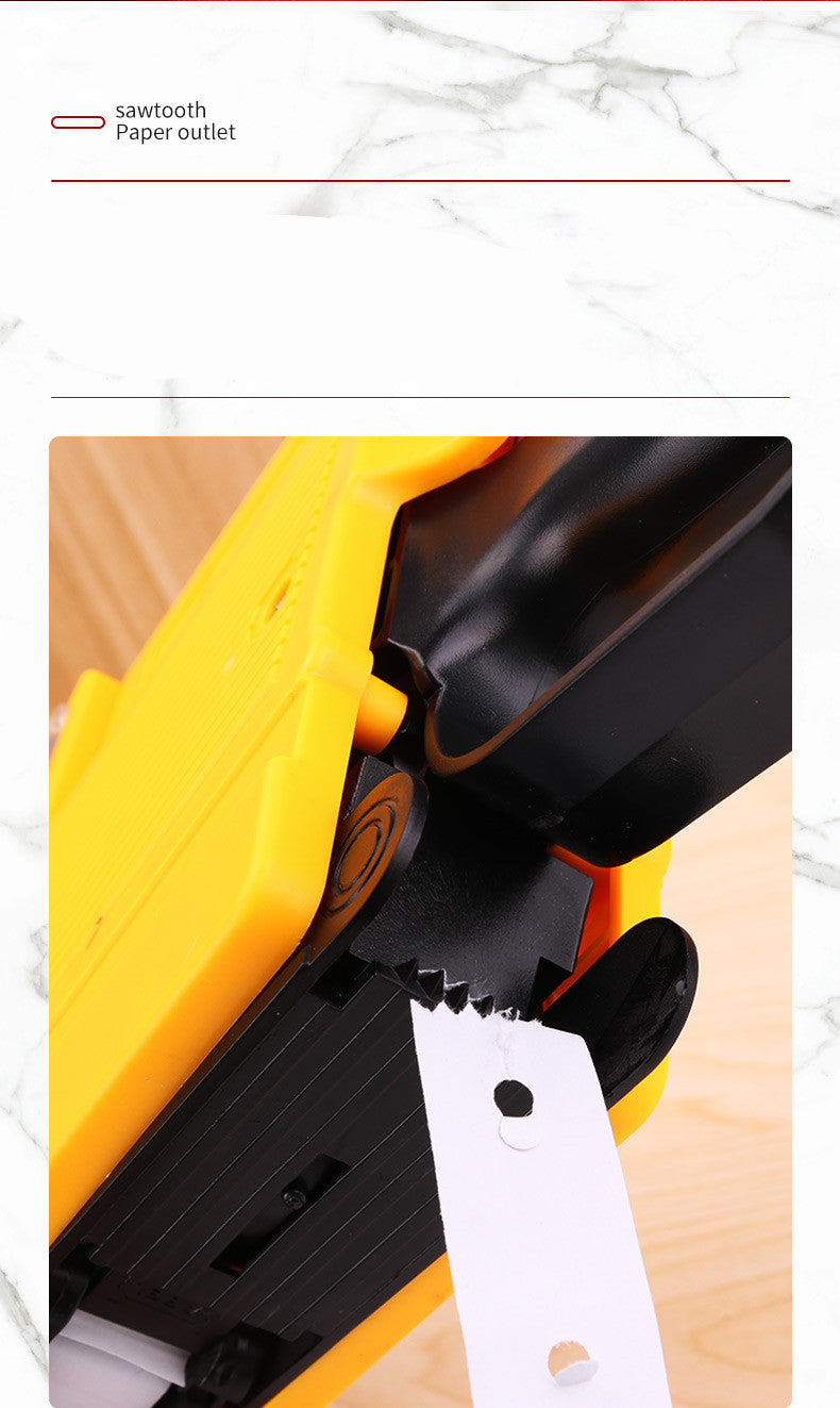 Coding and price labeling machine for supermarket use, featuring compact handheld design