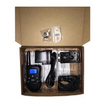 Anti-barking dog trainer with shock and vibration bark control features, compact handheld design