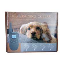 Anti-barking dog trainer with shock and vibration settings, black bark arrest collar device