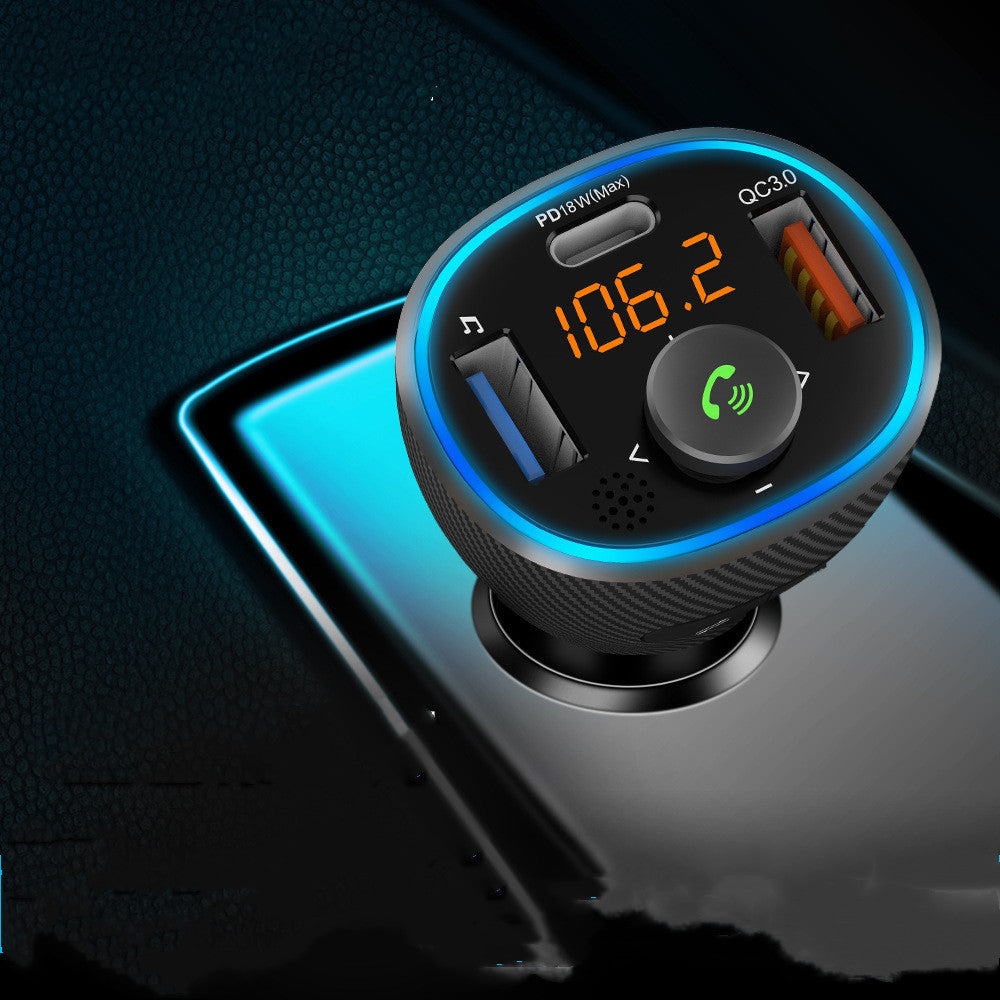 Car Bluetooth MP3 player with U disk music rhythm display by My Store