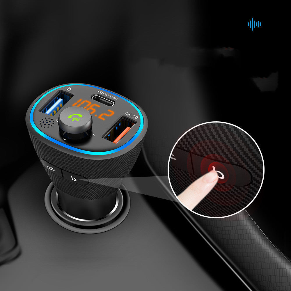 Car Bluetooth MP3 player with USB U disk music rhythm display by My Store