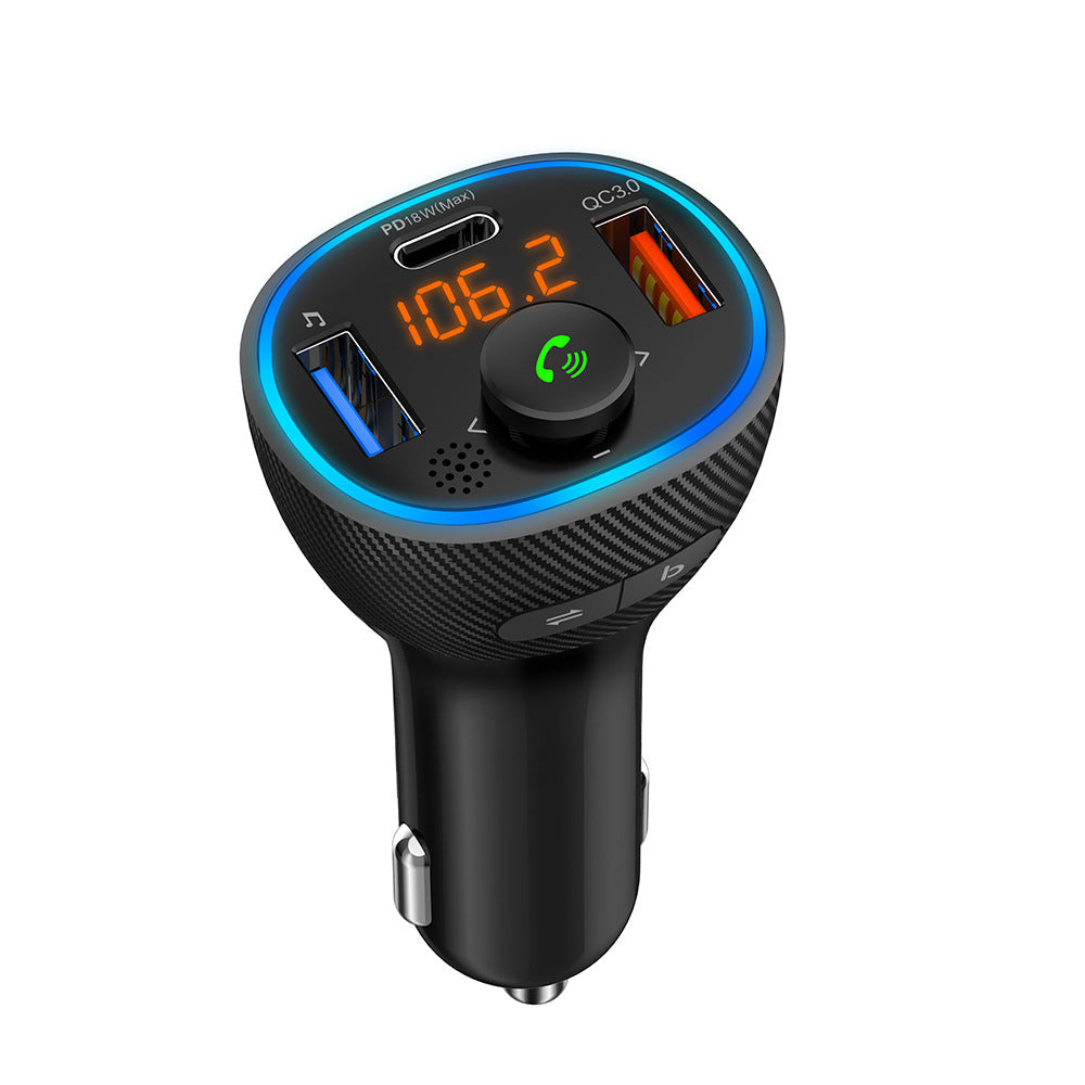 Car Bluetooth MP3 player with U disk music rhythm display by My Store