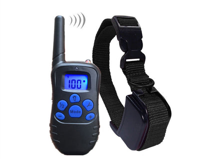 Anti-barking dog trainer with shock and vibration settings for barking control