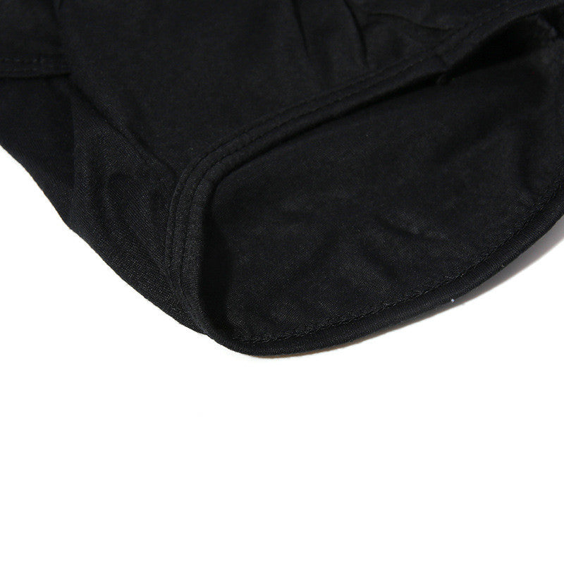 Black stain-resistant cat vest with glasses, thin lightweight design
