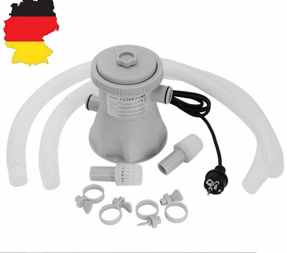Swimming pool filter pump by My Store, compact black pump unit for pool water filtration