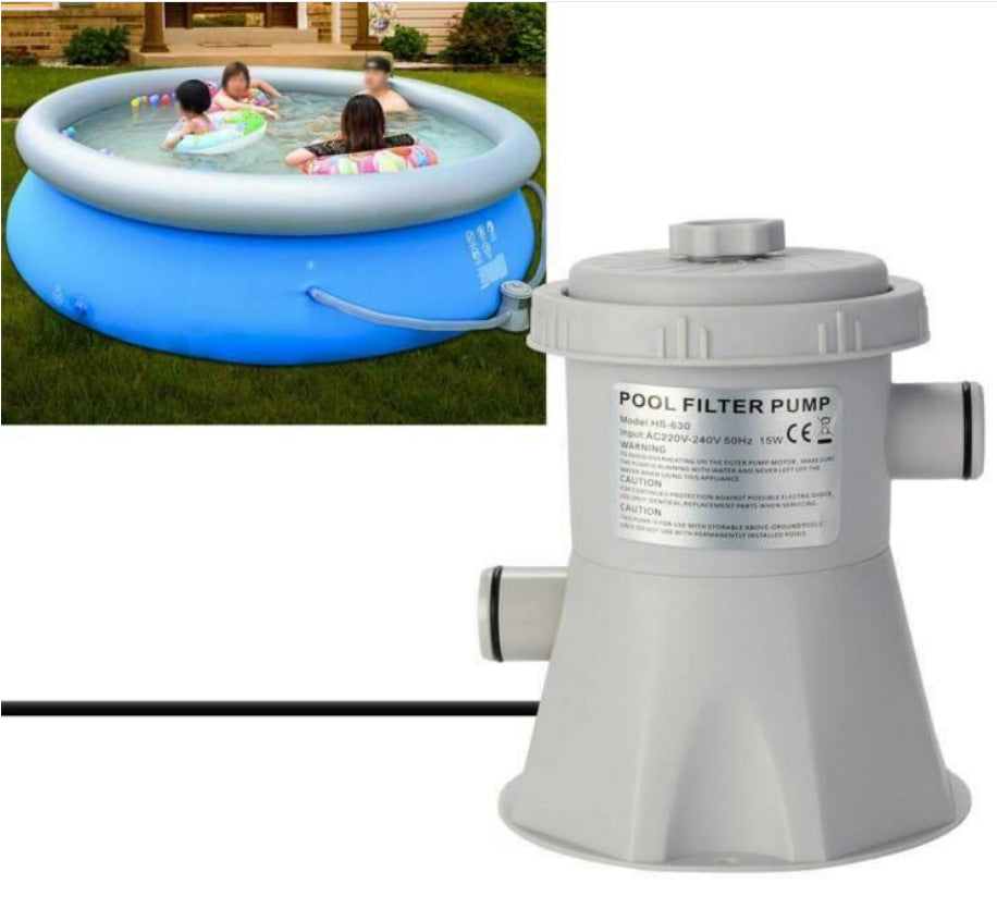 Swimming pool filter pump by My Store, compact black pump unit with filter housing for pool water circulation