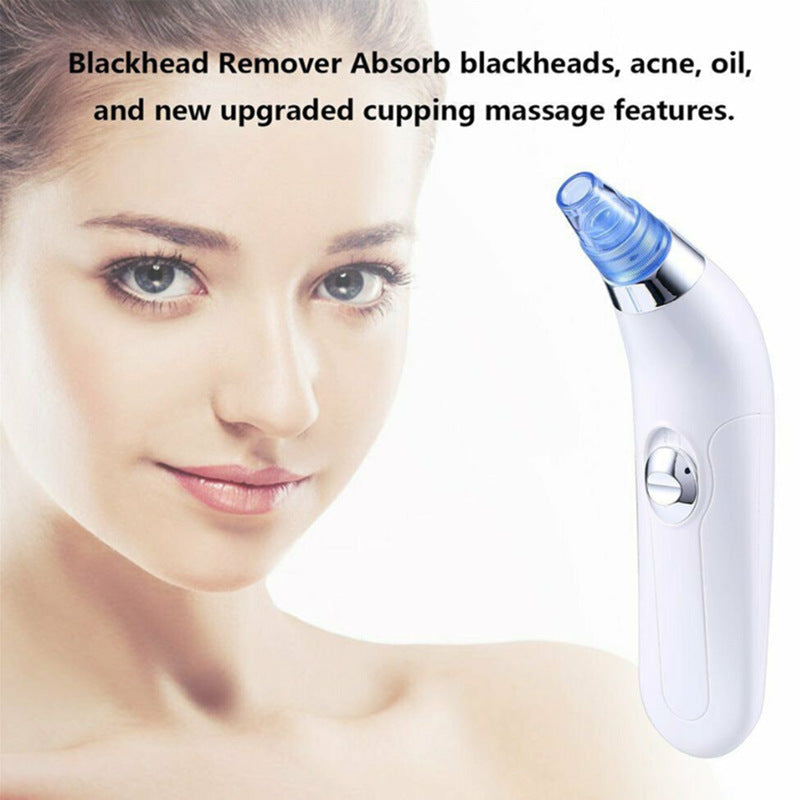 Blackhead electric pore cleaner with compact handheld design for removing blackheads and unclogging pores
