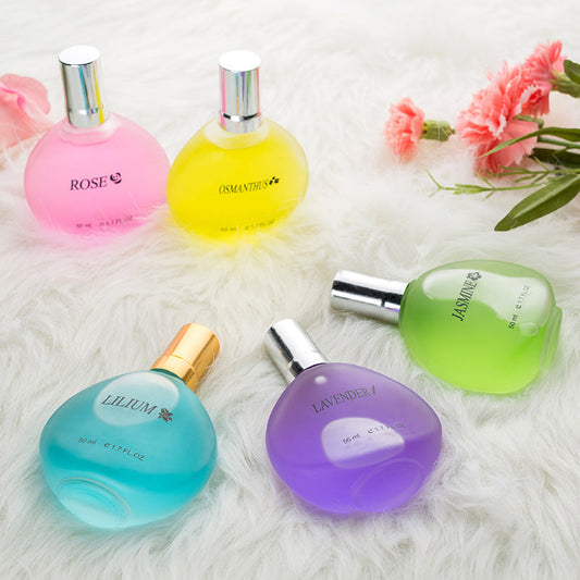 Women's floral perfume with jasmine, rose, and osmanthus fragrance bottle