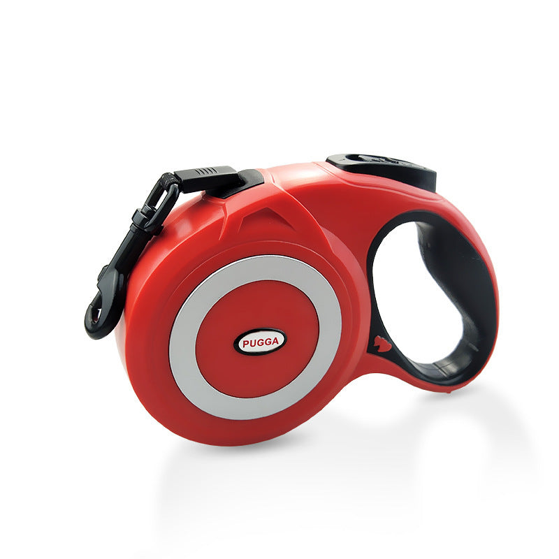 Retractable pull strap dog leash for large dogs, durable pet walking supply by My Store