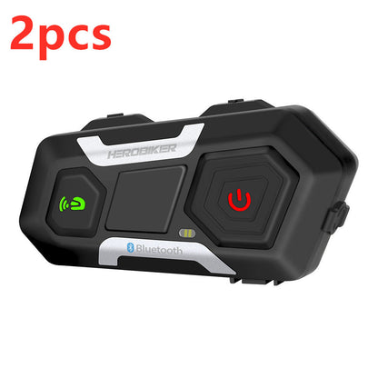 HEROBIKER motorcycle helmet intercom headset with waterproof speakers and wireless 1200m intercom system