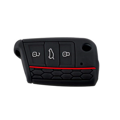 Color silicone car key case, protective key cover in assorted colors