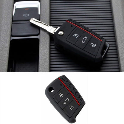 Color silicone car key case in brand new condition, protective key cover visible.
