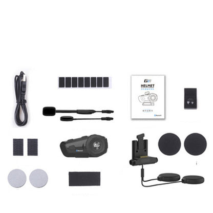 Multifunctional motorcycle Bluetooth intercom headset by My Store on a plain background