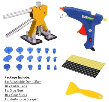 Car dent repair puller tool for removing vehicle body dents