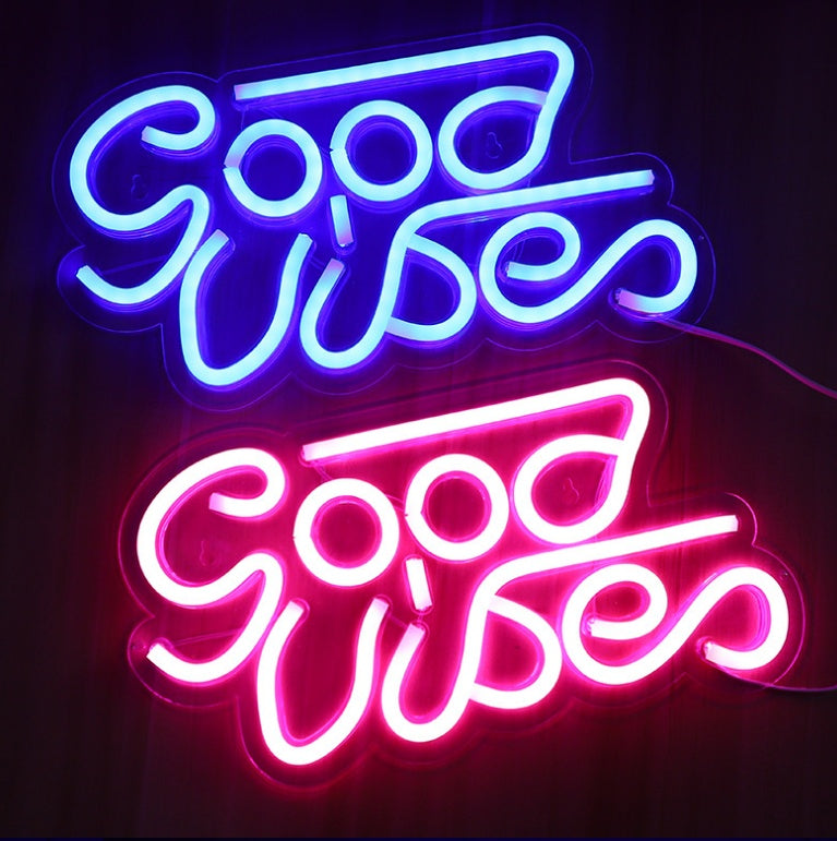 LED transparent backboard neon light, special-shaped wall hanging decorative light by My Store
