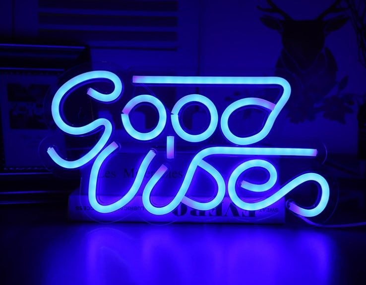 LED transparent backboard neon light, special-shaped wall hanging decorative light