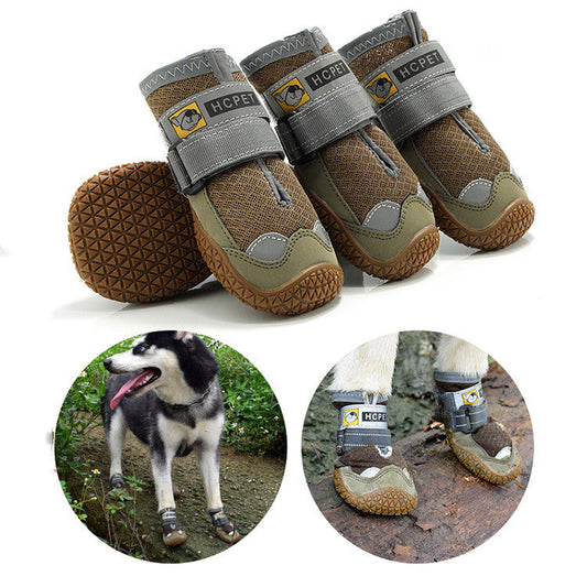 Breathable summer pet dog shoes in lightweight mesh design for comfortable paw protection