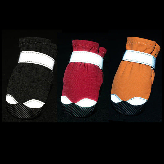 Reflective waterproof winter dog boots for warm, weather-resistant paw protection in rain and snow