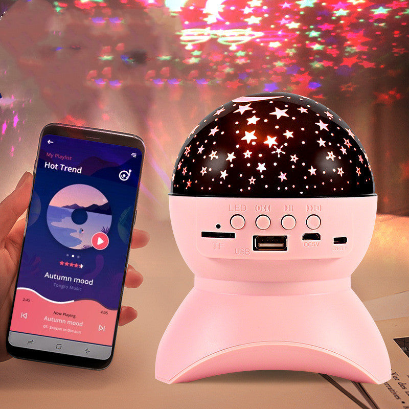 Bluetooth audio dream projector with colorful LED lights and built-in speakers by My Store