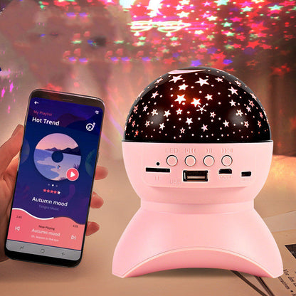 Bluetooth audio dream projector with colorful LED lights and built-in speakers by My Store