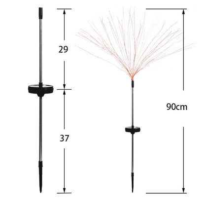 Firework Lights Christmas outdoor LED holiday sky starry lights with glowing multicolor strands