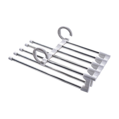 Telescopic folding multifunctional pants rack pants hanger for household use