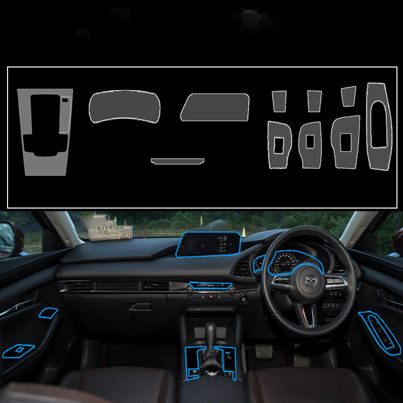 Car interior decoration accessories by My Store, featuring stylish automotive interior trim and decorative details