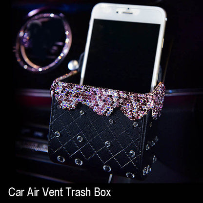 Women's aromatherapy car interior accessory with decorative design for vehicle use