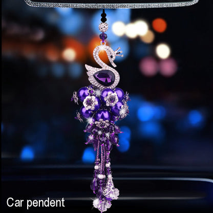 Women's aromatherapy car interior accessory for car air freshening, decorative dashboard design