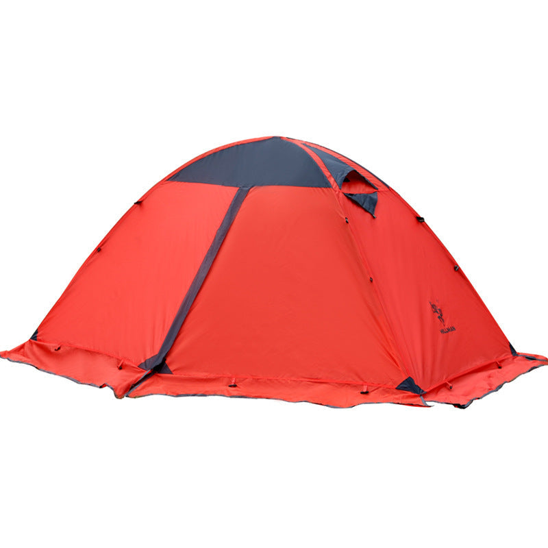 Outdoor camping double-layer aluminum pole tent, My Store, shown in a durable shelter setup