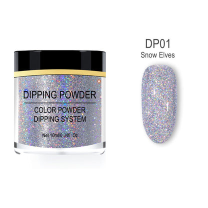 Laser glitter nail powder in a shimmering metallic finish by My Store