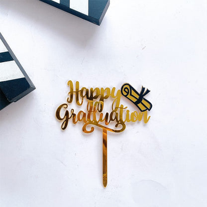 Acrylic Graduation Season Cake Decoration Insert