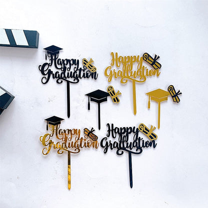 Acrylic Graduation Season Cake Decoration Insert