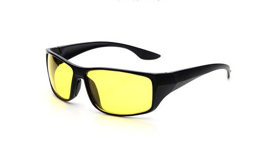 Men's outdoor sports cycling glasses and driver night vision sunglasses with wraparound lenses