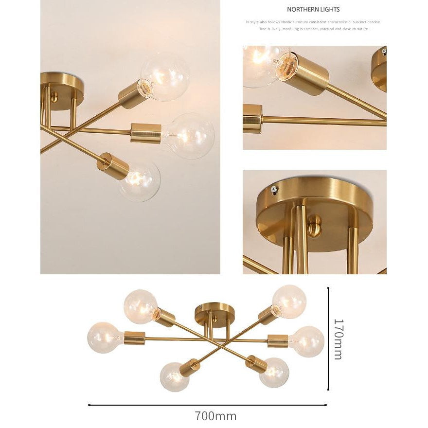 Personalized glass ceiling light with elegant transparent shade and modern ceiling fixture design