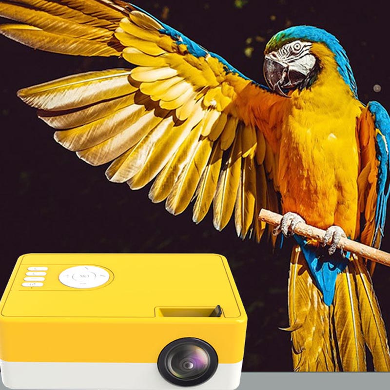 Portable smart projector for HD screenless TV and wireless home theater projection setup