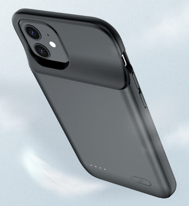 Ultra-thin TPU soft wireless back clip battery bag in black
