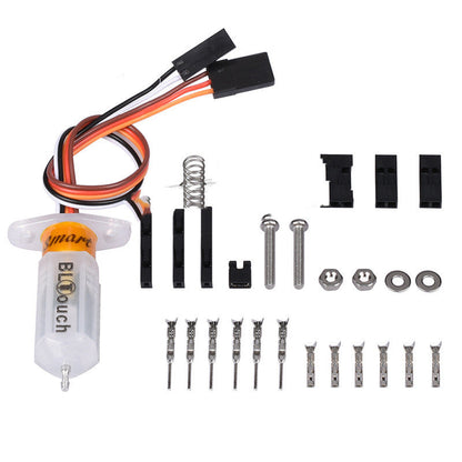 BLTouch automatic leveling sensor upgrade package for 3D printers with mounting bracket and wiring cable
