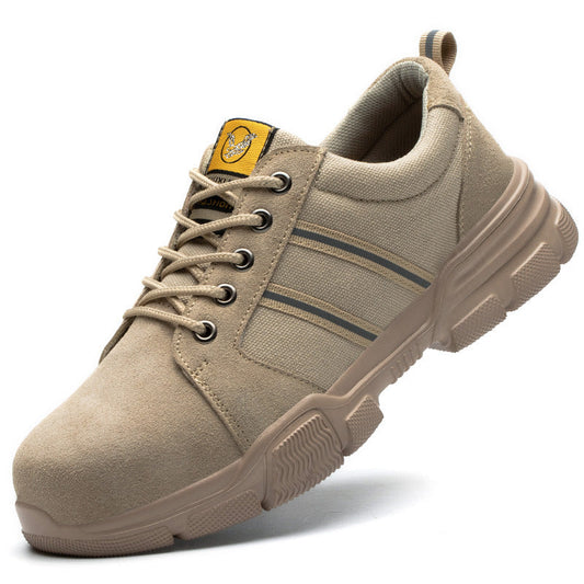 Oxford cloth anti-smashing and anti-piercing high-top safety shoes by My Store