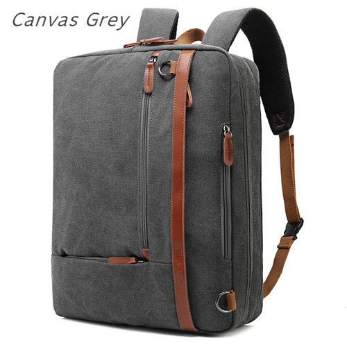 Nylon laptop bag with free handbag, black design and top handles