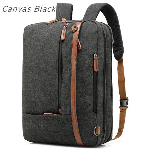 Nylon laptop bag with free handbag, black design for carrying a laptop
