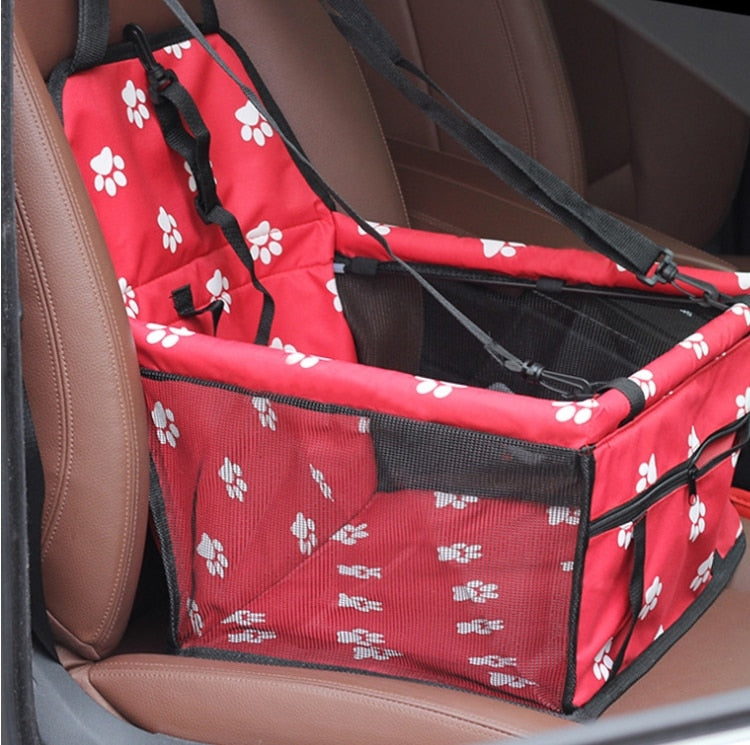 Breathable pet car bag for small dogs and cats, portable carrier with mesh panels